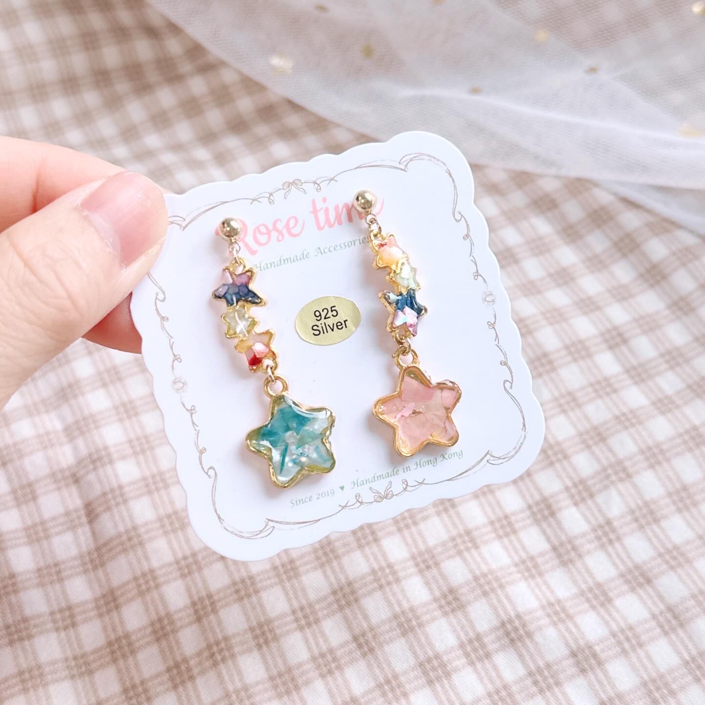 一閃一閃小星星⭐️ 貝殼耳環