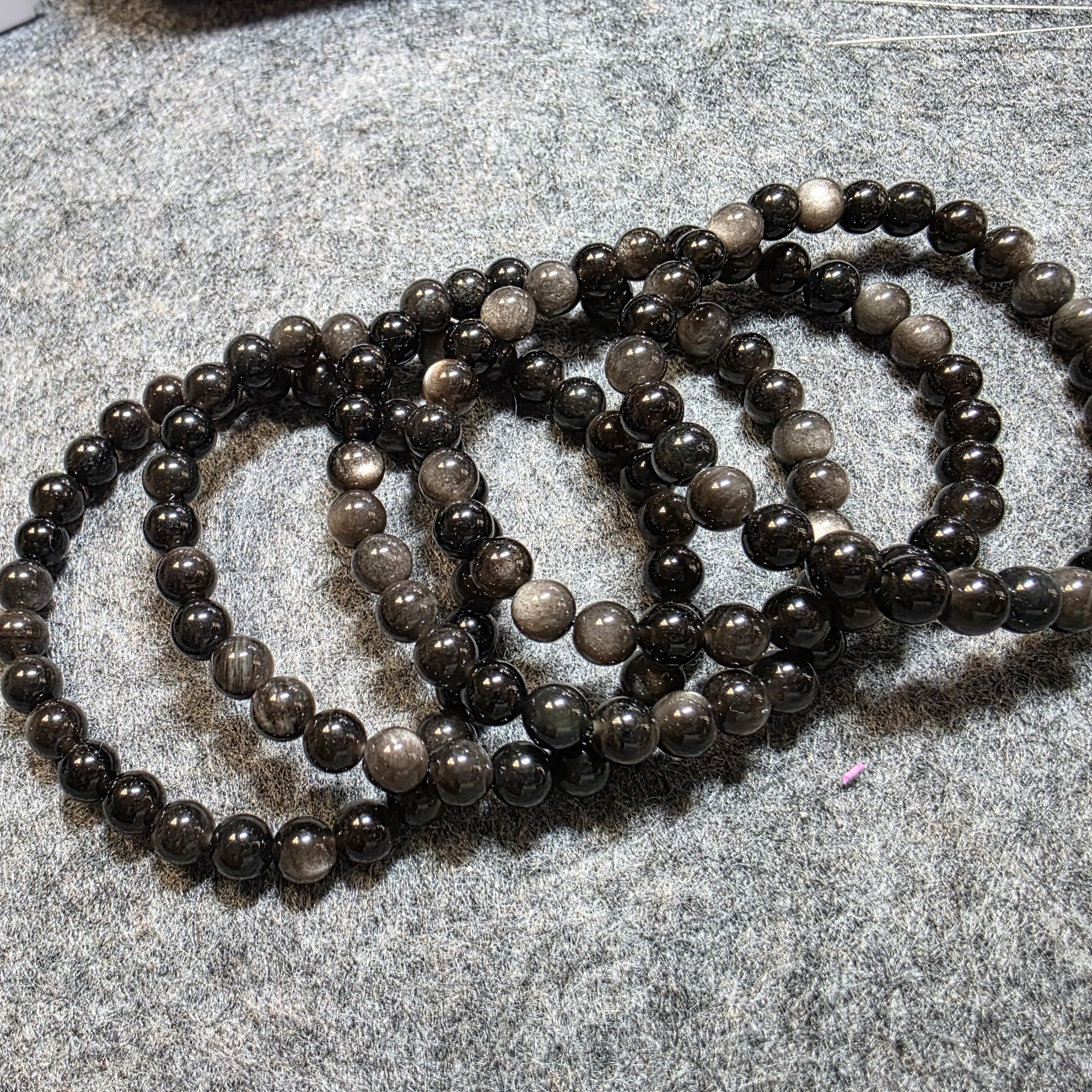 黑銀曜石手串(Obsidian)