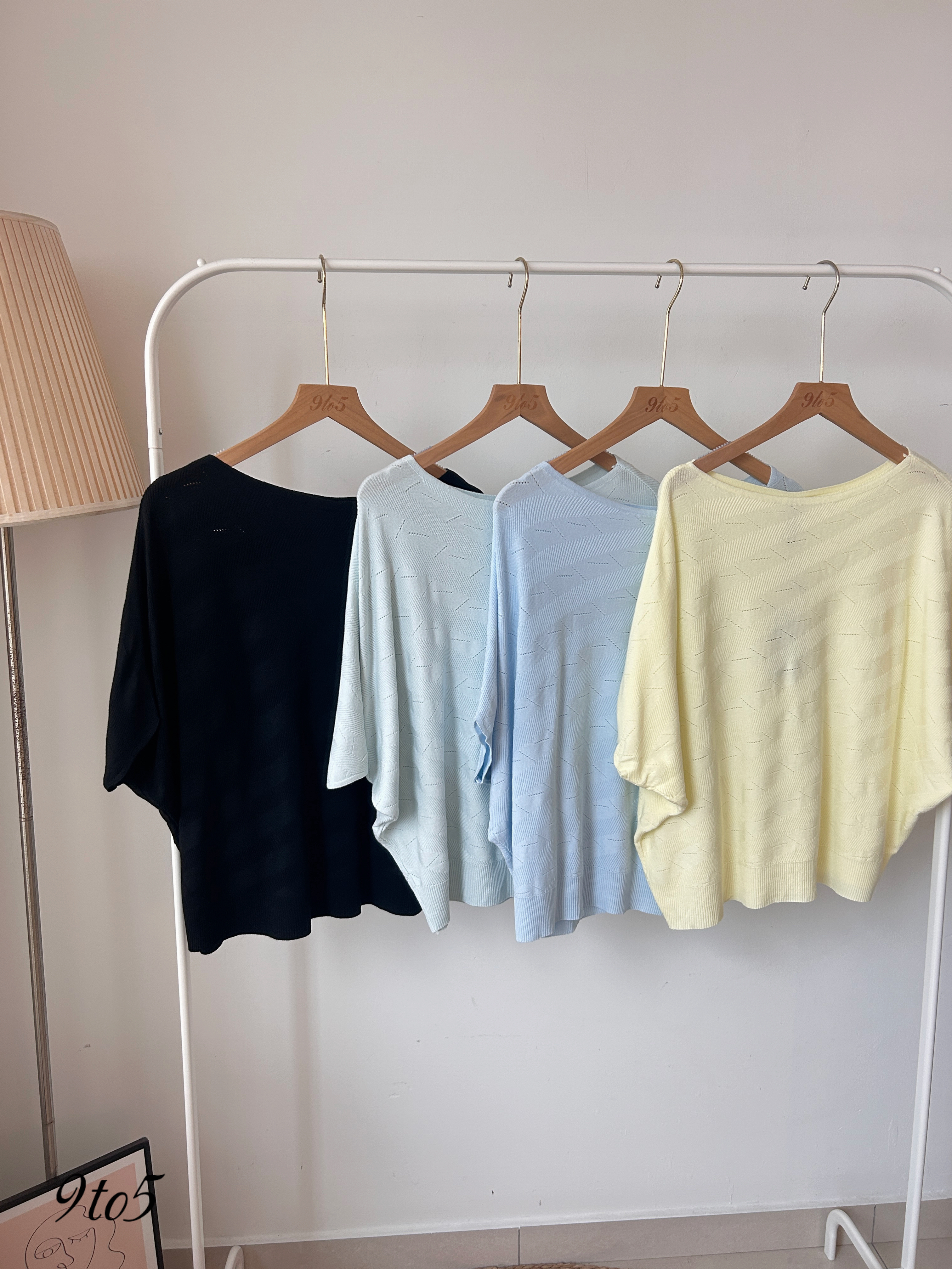 T4123 One Shoulder Knit Top - 4 Colors 