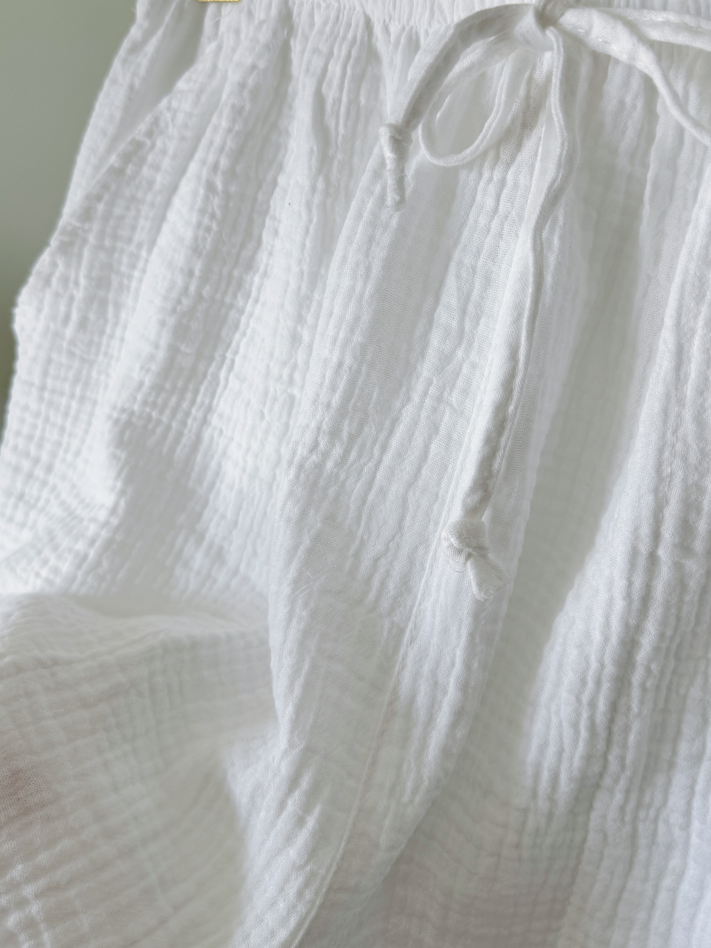 森系简约纯棉短裤