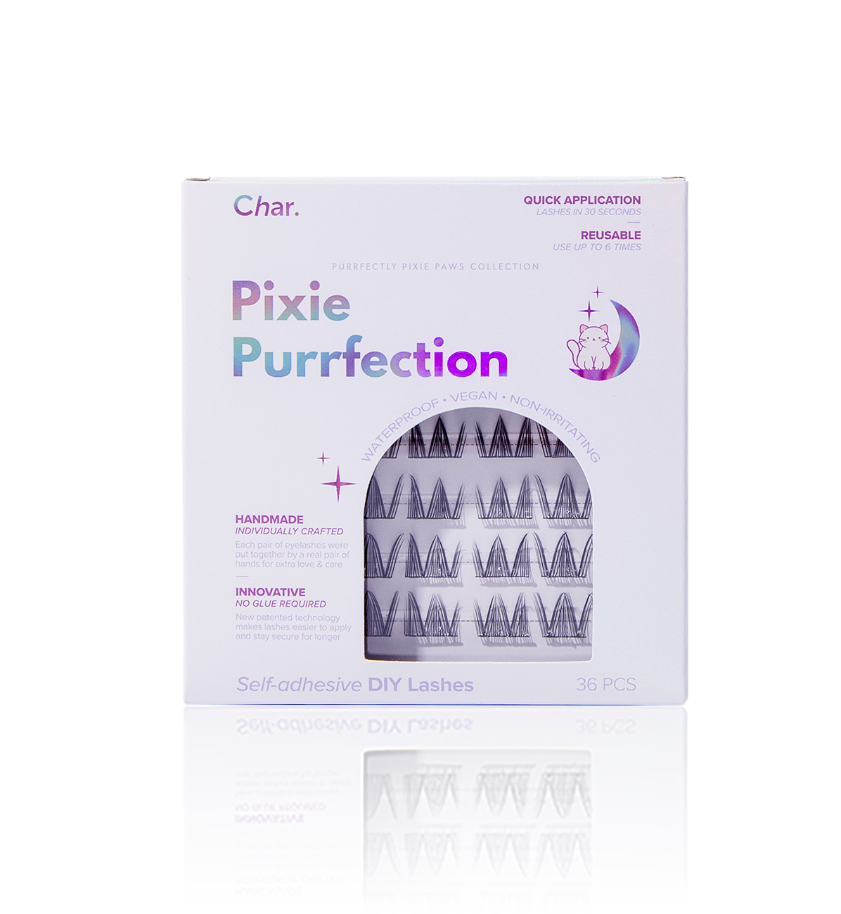Char. 專利T形免膠水假眼睫毛（Pixie Purrfection 36PCS）