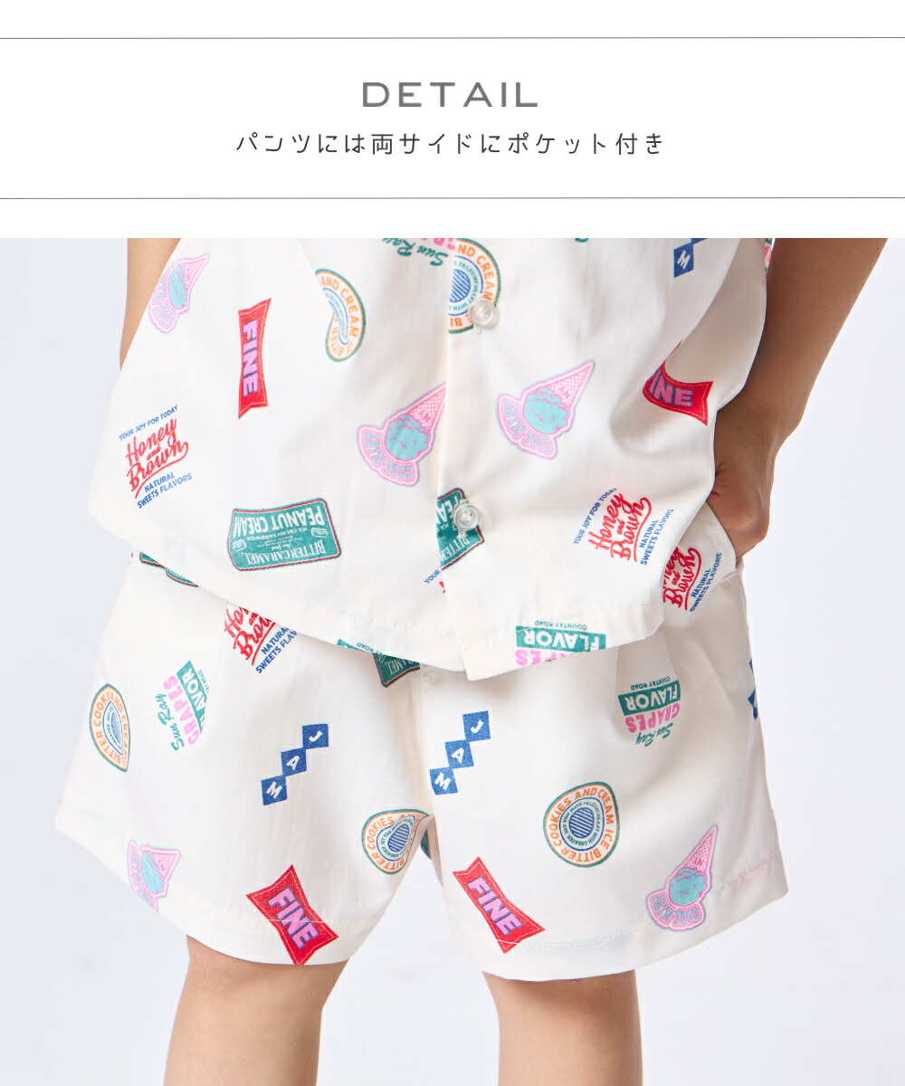 🆕【⭐訂購⭐】🇯🇵日本直送 🌀復古貼紙風全印花 短袖襯衫+短褲 套裝［3款選］🌀[ELFA-0173][260722]