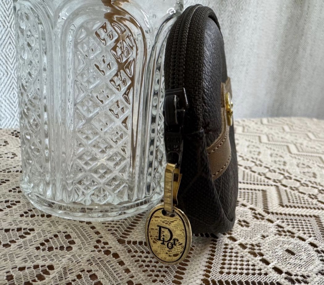 Christian Dior Honeycomb Coin Purse