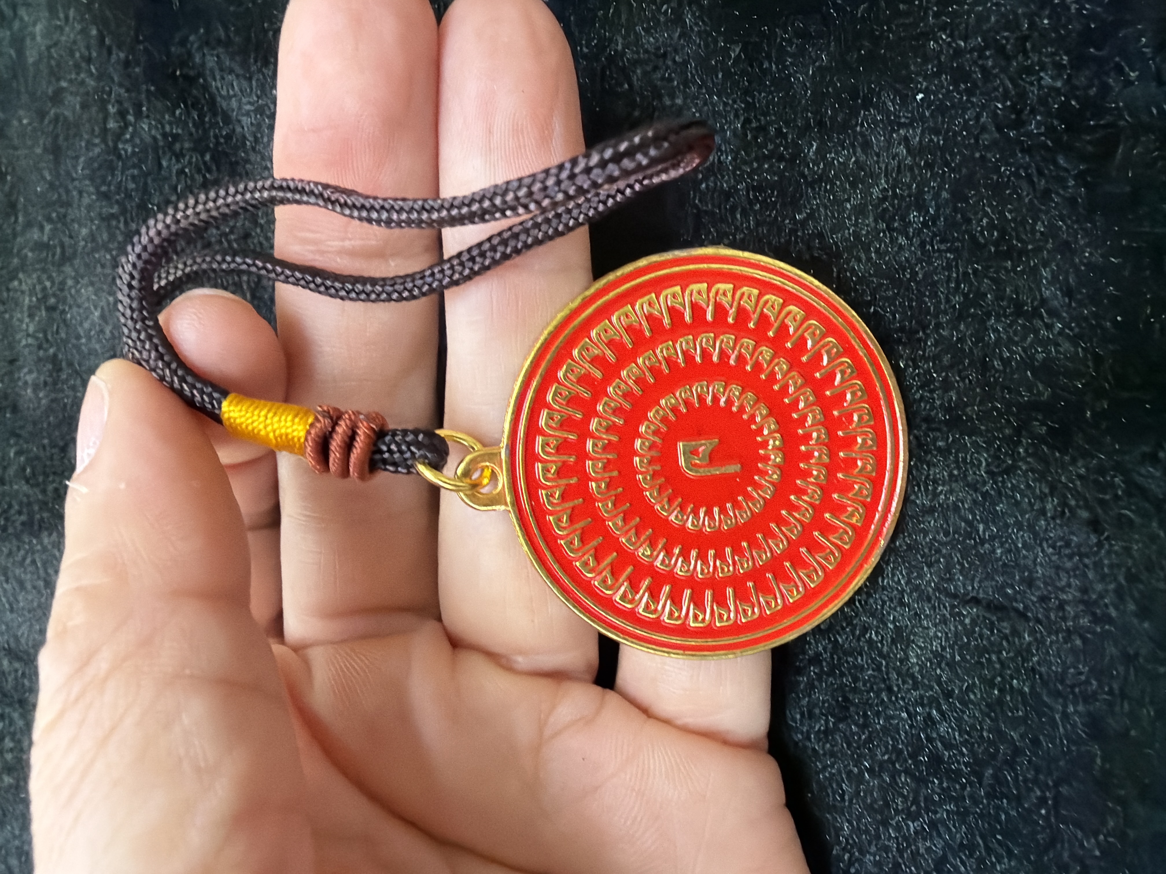 ཁཁཁཁཁ藏傳回遮牌（紅）防是非、小人(4cm)