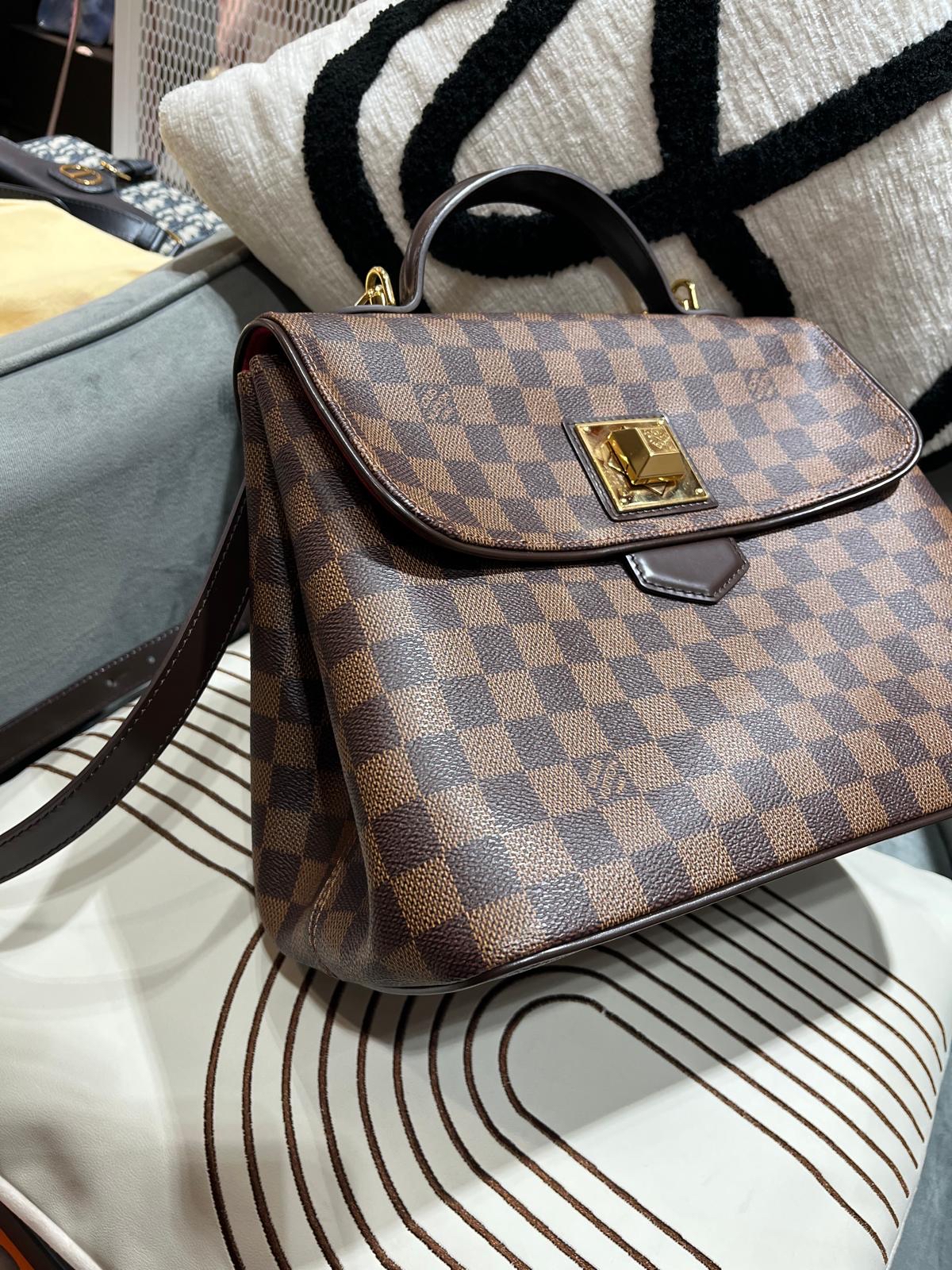 Lv Damier Bergamo MM 2 way bag N41168 ,   100%Authentic, 95%new ✅dust bag  