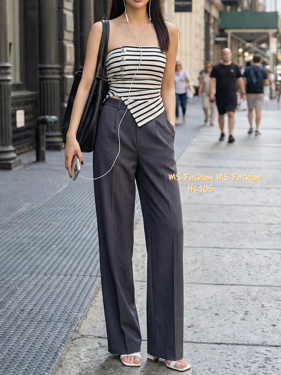 HL105 韓國🌼Howluk靚料闊筒西褲