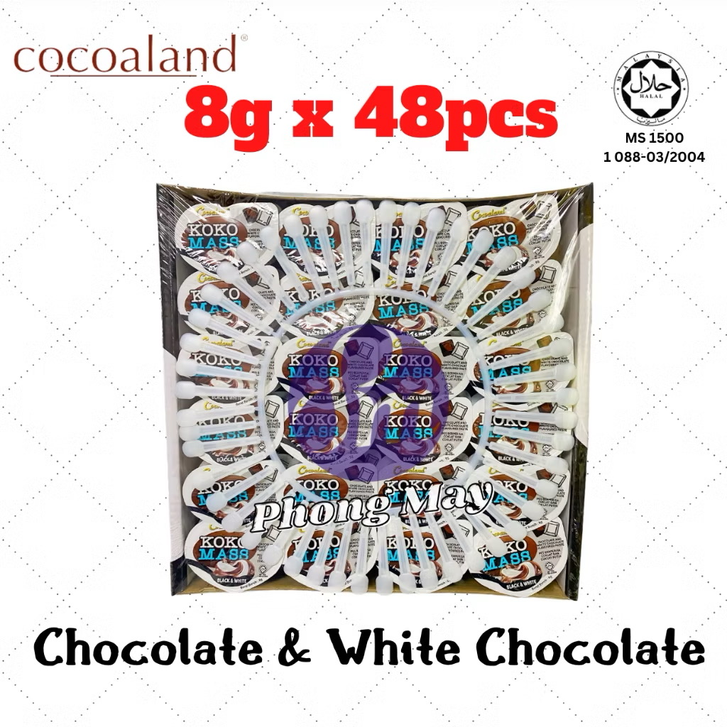 48pcs x 10g Kokomass Chocolate Spread [Chocolate / Black & White / Strawberry]