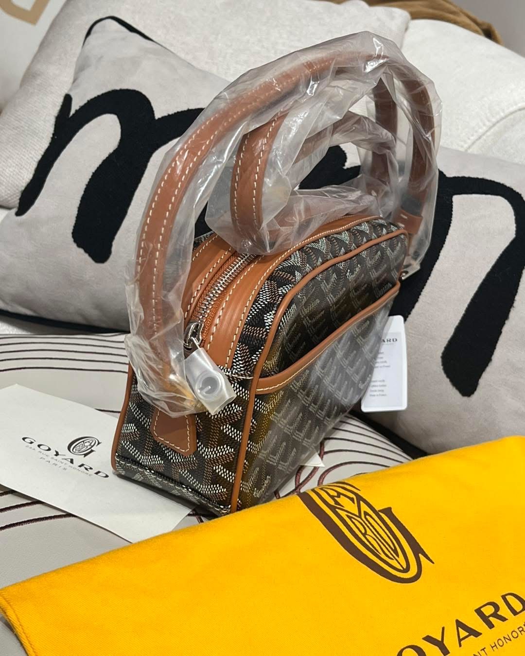 全新 Goyard cap vert pm bag tan 焦糖黑100%Authentic ,100%new 全新 ✅dust bag✅tap booklet 