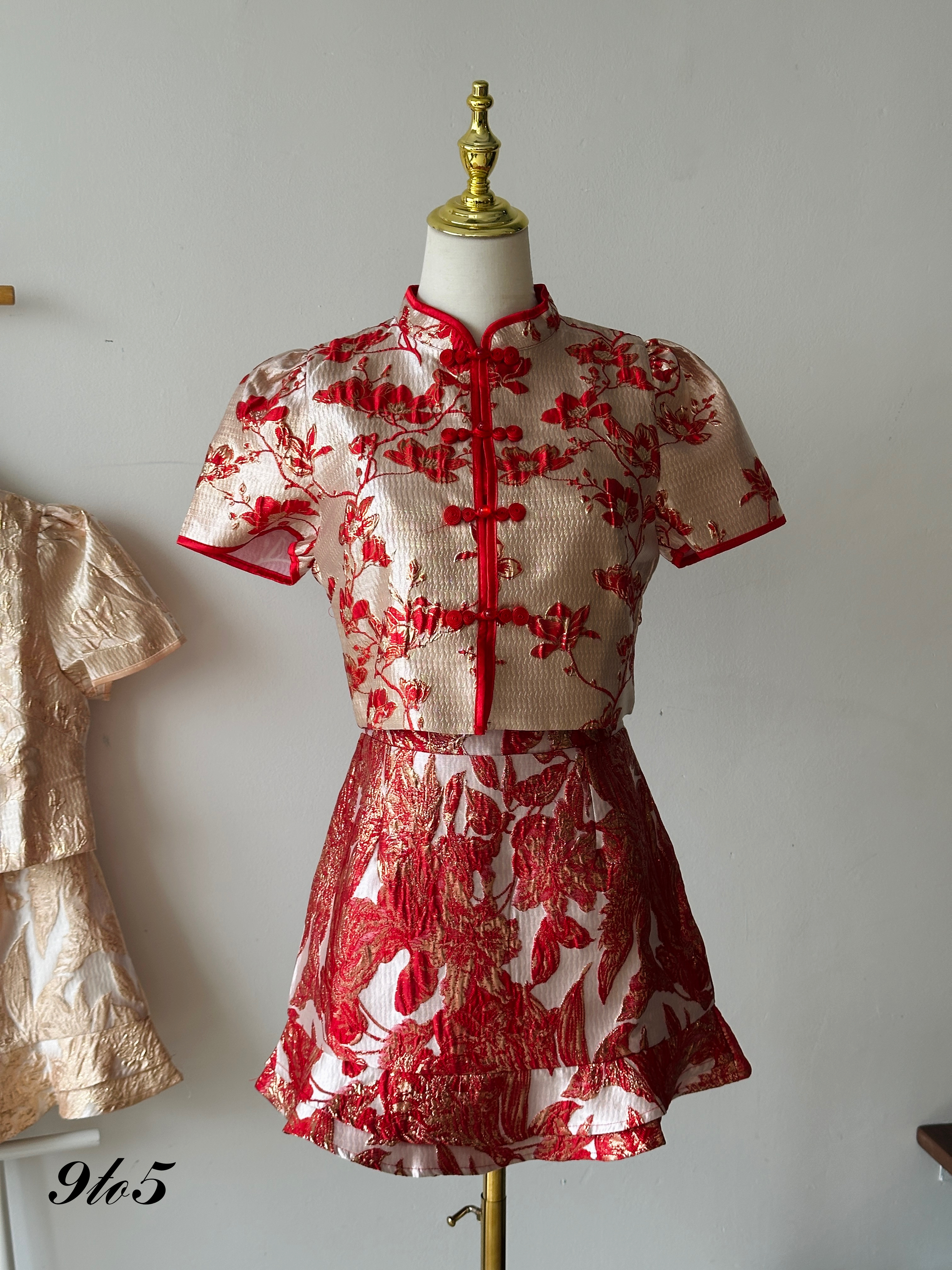 D2319 Cheongsam Matching Set - 3 Colors