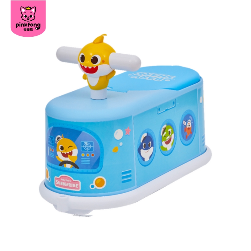 Baby Shark - 3D巴士造型音樂滑步車(藍色)_PF761B