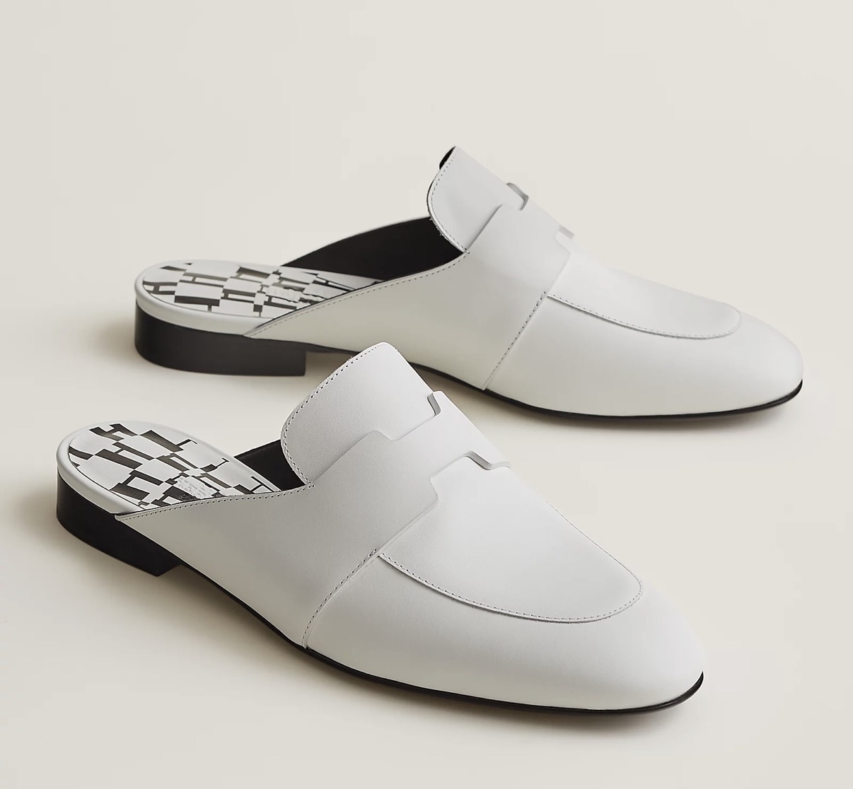 Hermes 經典純白mule