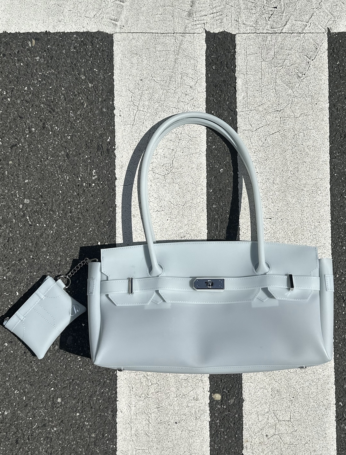DEINET JELLY TWO-WAY BAG IN ICE BLUE