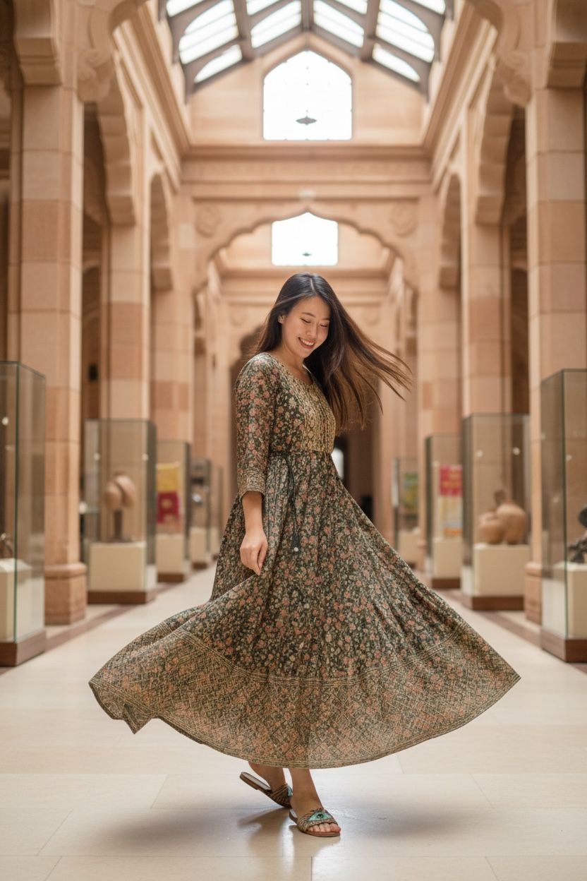 Dark Forest Green Foil Stamping 4-Rope OP 48" #1481