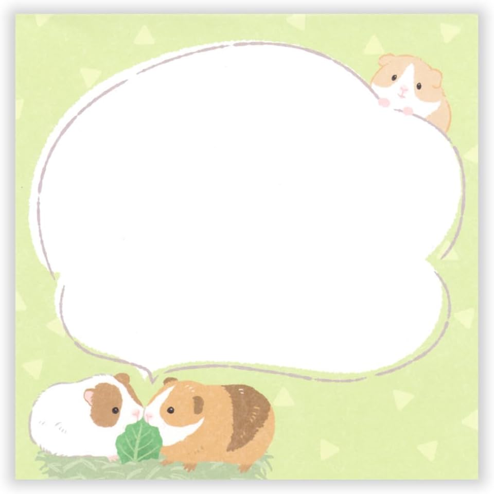 現貨｜ZOOm in Animals 天竺鼠 日本製 便條紙 Memo Notepad (5424413)