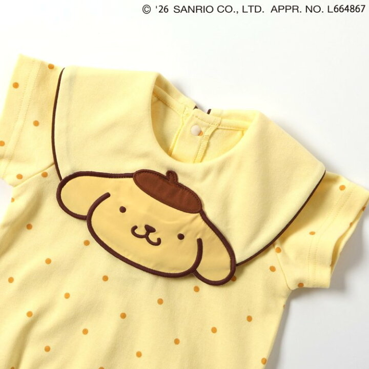 🇯🇵預訂 日本直送🇯🇵Apres les cours x Sanrio系列兩色愛心波點人物圍兜短袖包屁衣