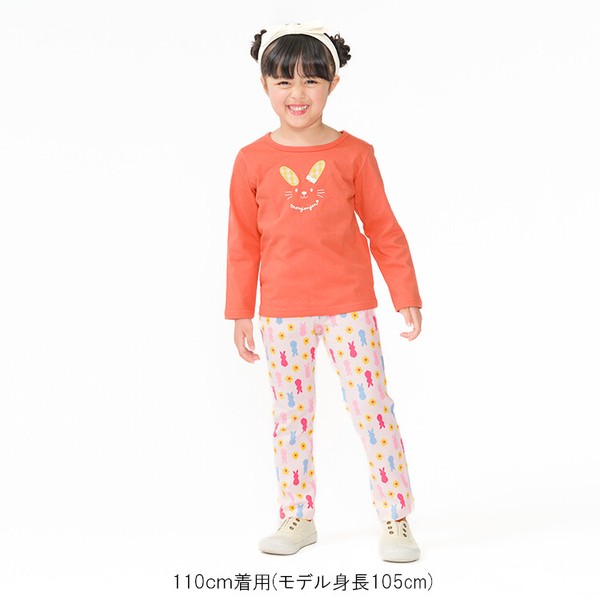 🆕【⭐訂購⭐】 🇯🇵日本直送🌀兔子印花圖案 #彈性九分褲［2款選］🌀[ELBA-0035][260304]