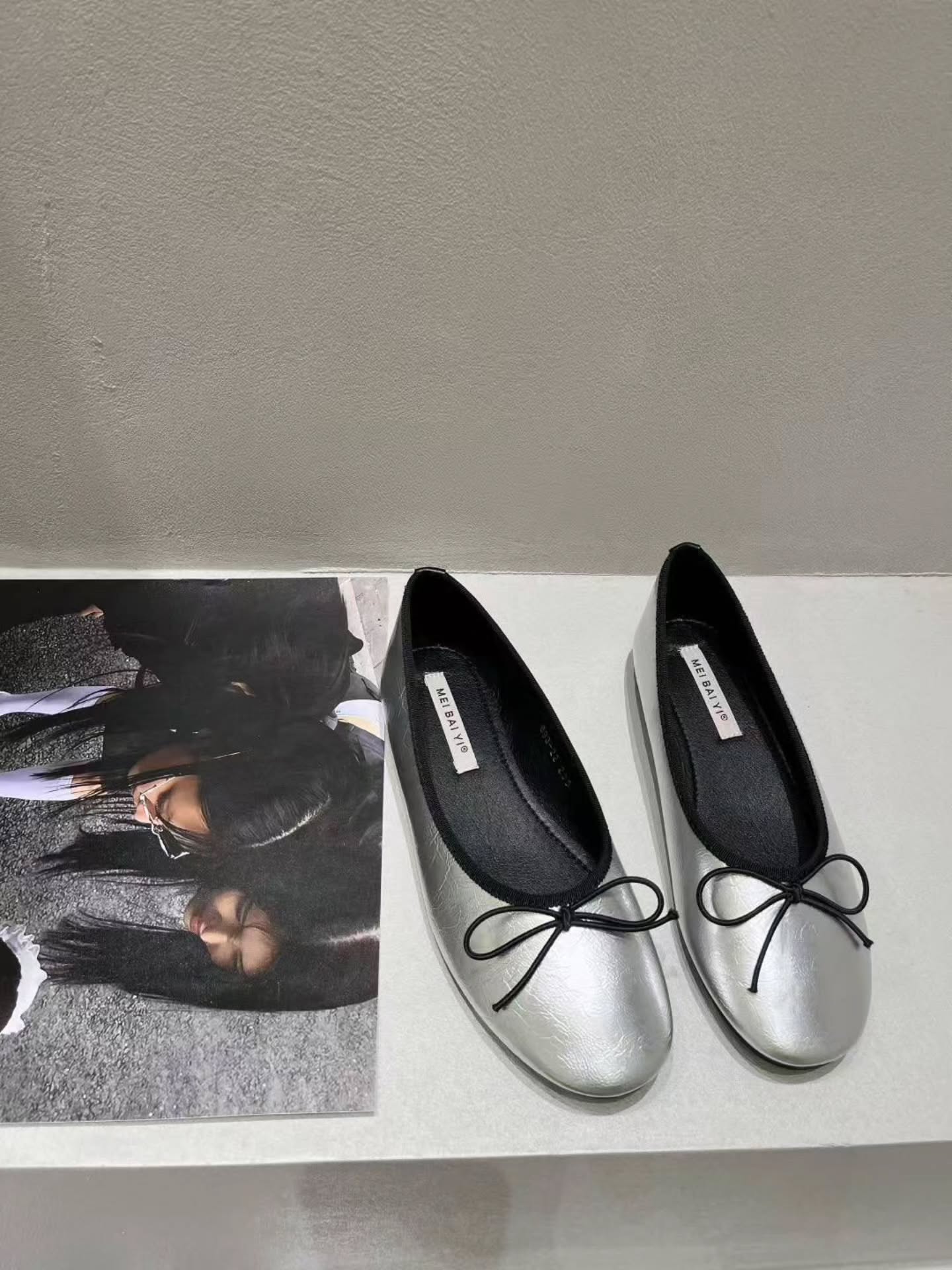 693-22 法式蝴蝶结平底鞋 🇨🇳