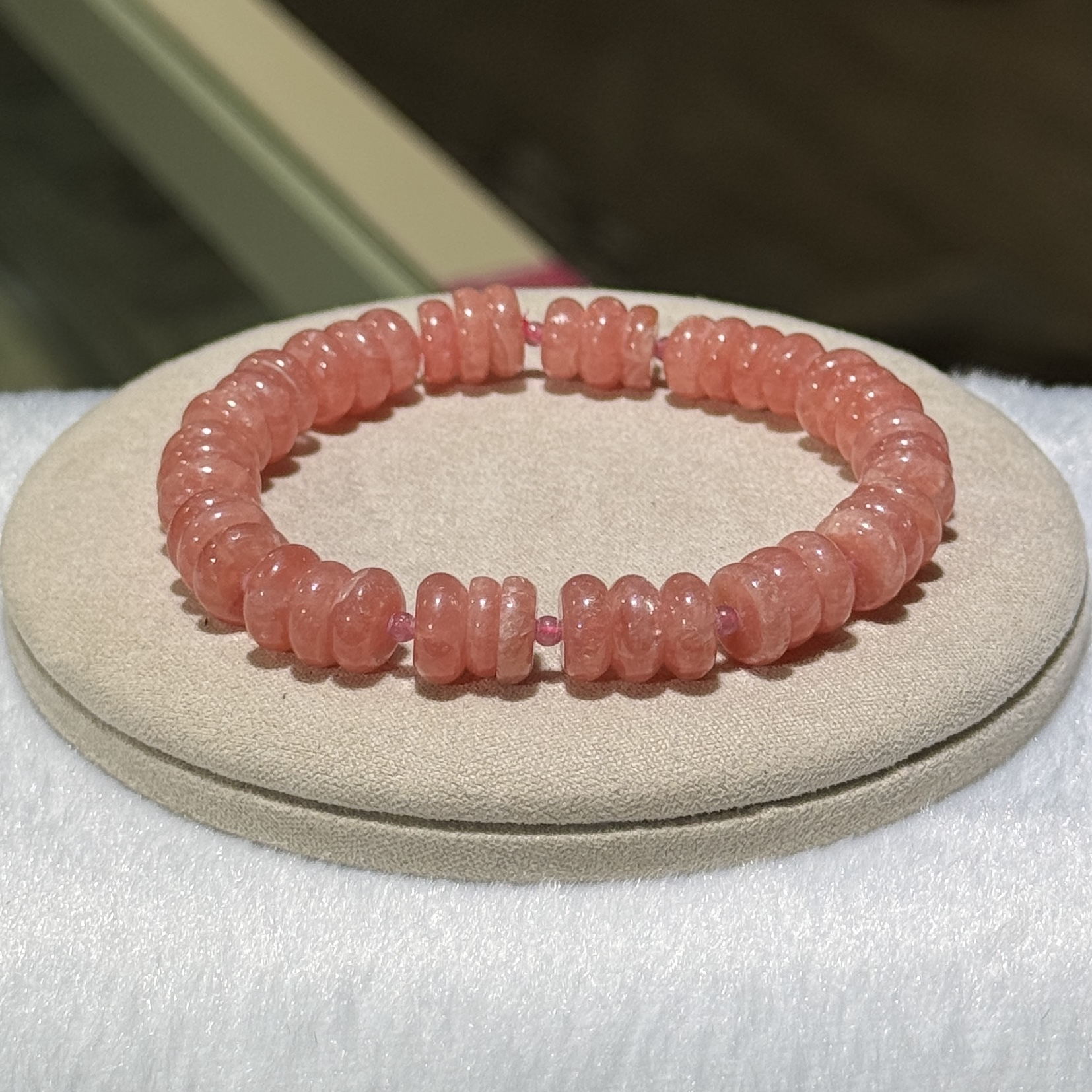 紅紋石盤珠手串 9 mm +/- (#02)