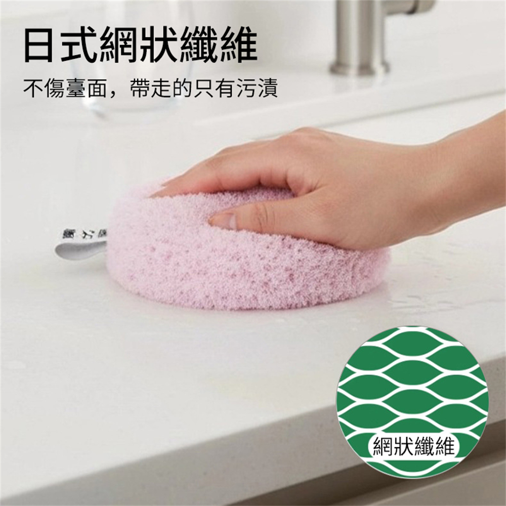 抗菌浴室清潔球 水池臺面清潔刷 魔力擦 清潔 藍色 [平行進口] HK2686