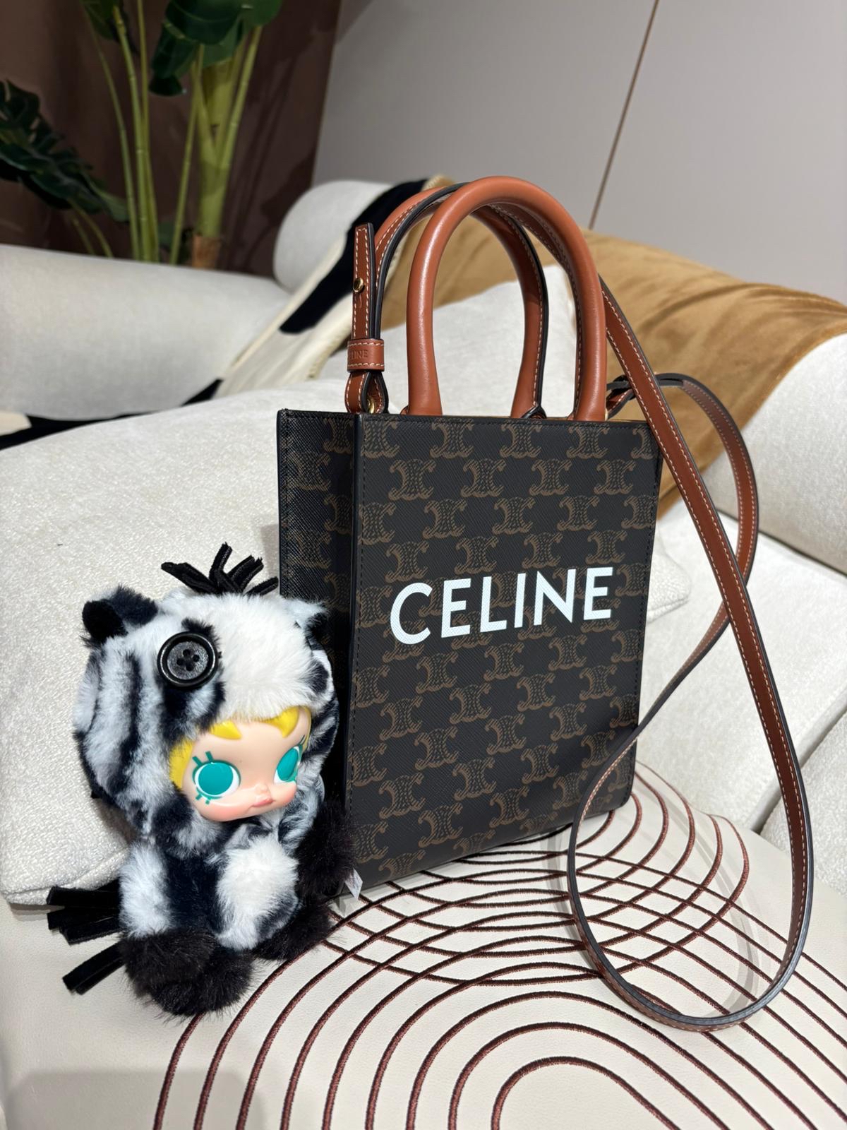 Celine mini vertical cabas tote bag 100%Authentic,98%New ✅dust bag 