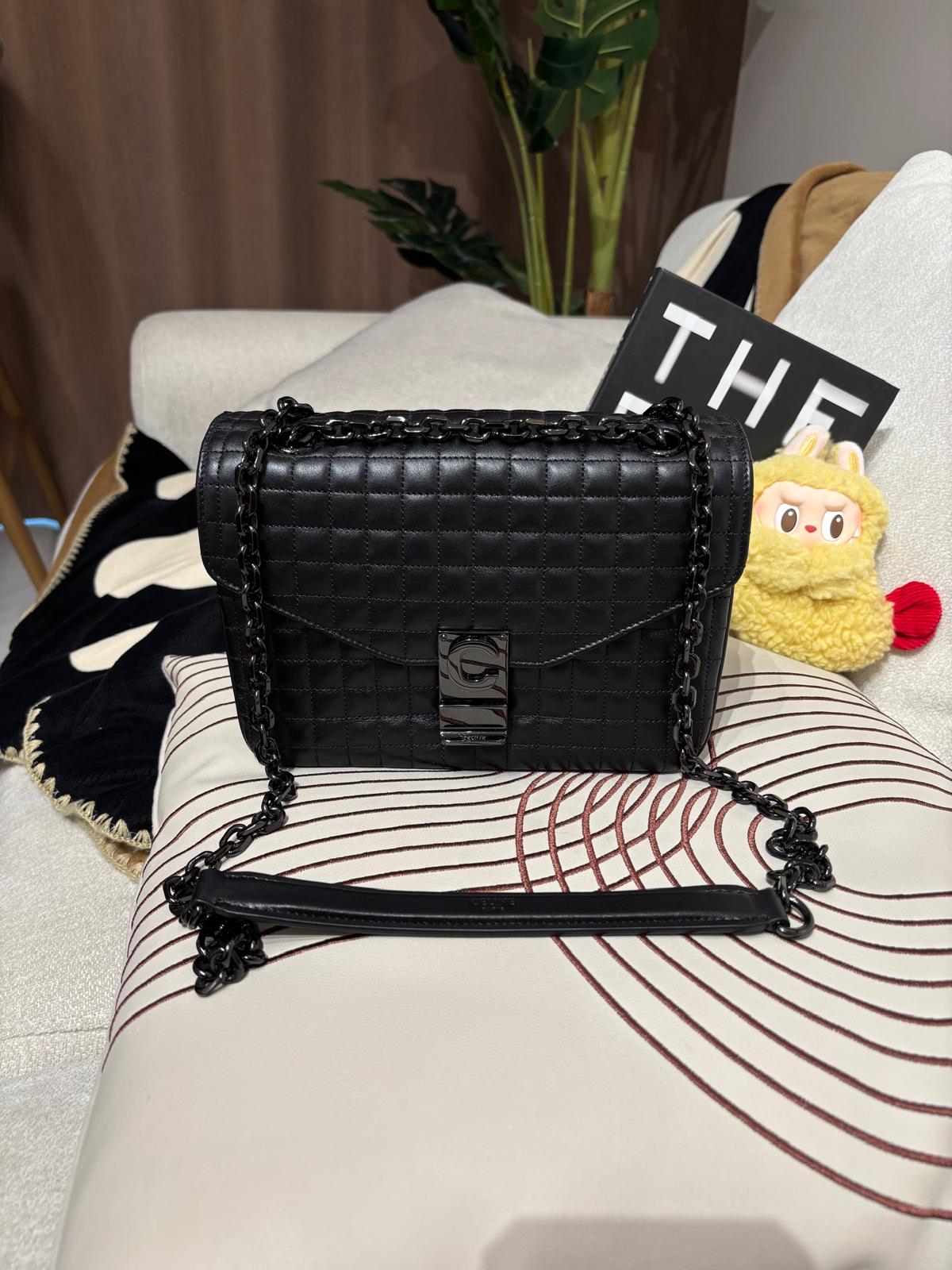 未使用品 Celine So Black Calfskin Shoulder Bag 100%Authentic, Unused ✅Dust bag