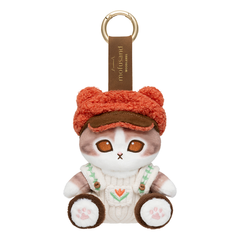 🎀【預訂】Mofusand Woodlands 公仔掛飾 - 熊帽