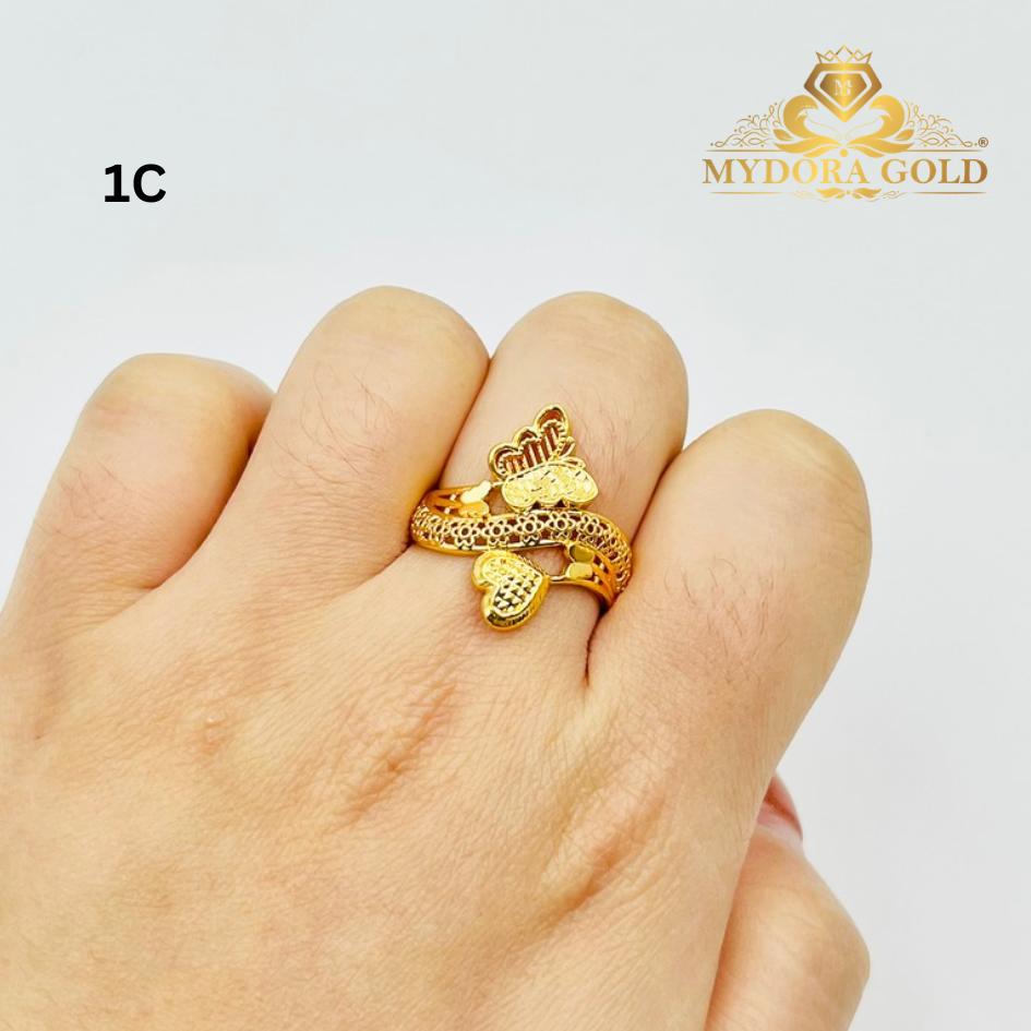 MYDORA Cincin Rama-rama Love Wave (5G) l EMAS 916/22K