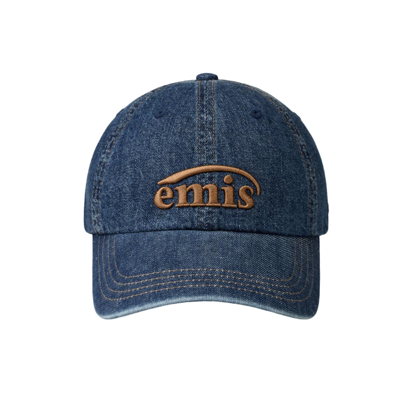 韓國直送 EMIS One Tone Washed Denim Ball Cap 牛仔帽