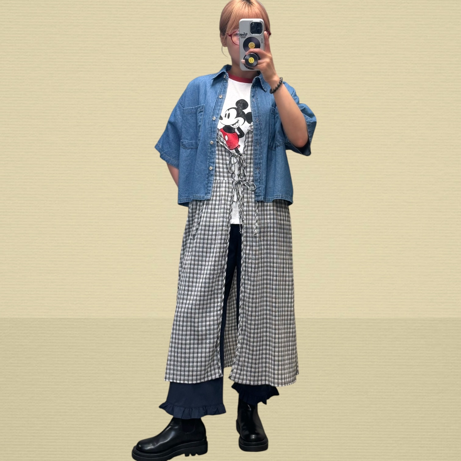 221190兩袋牛仔短恤