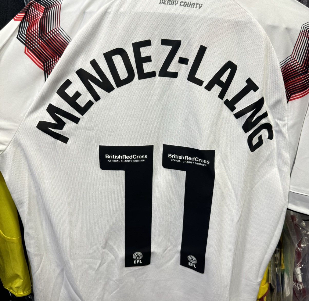 Derby county 23/24 home shirt #11 Mendez-Laing (bnwt)