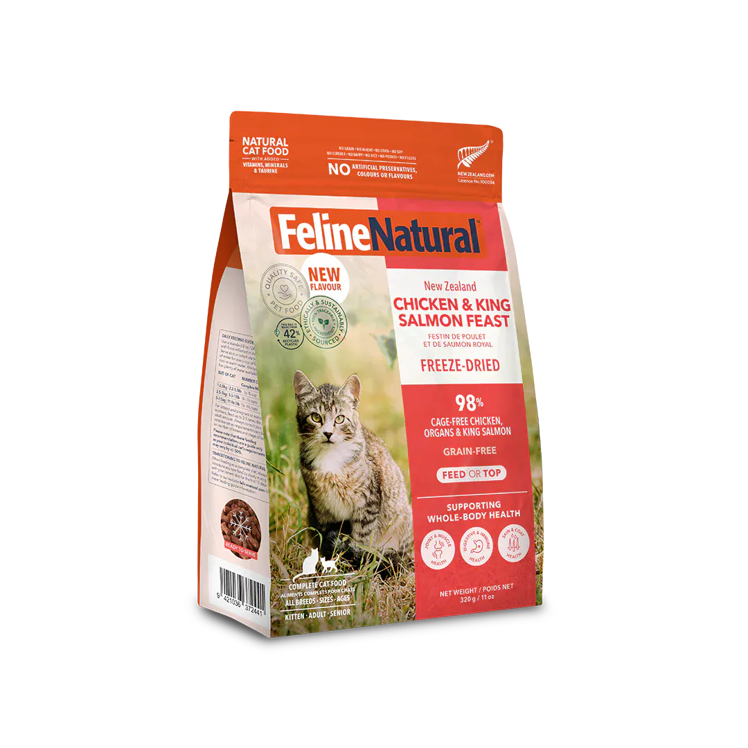 Feline Natural - 鮮雞三文魚盛宴 320G