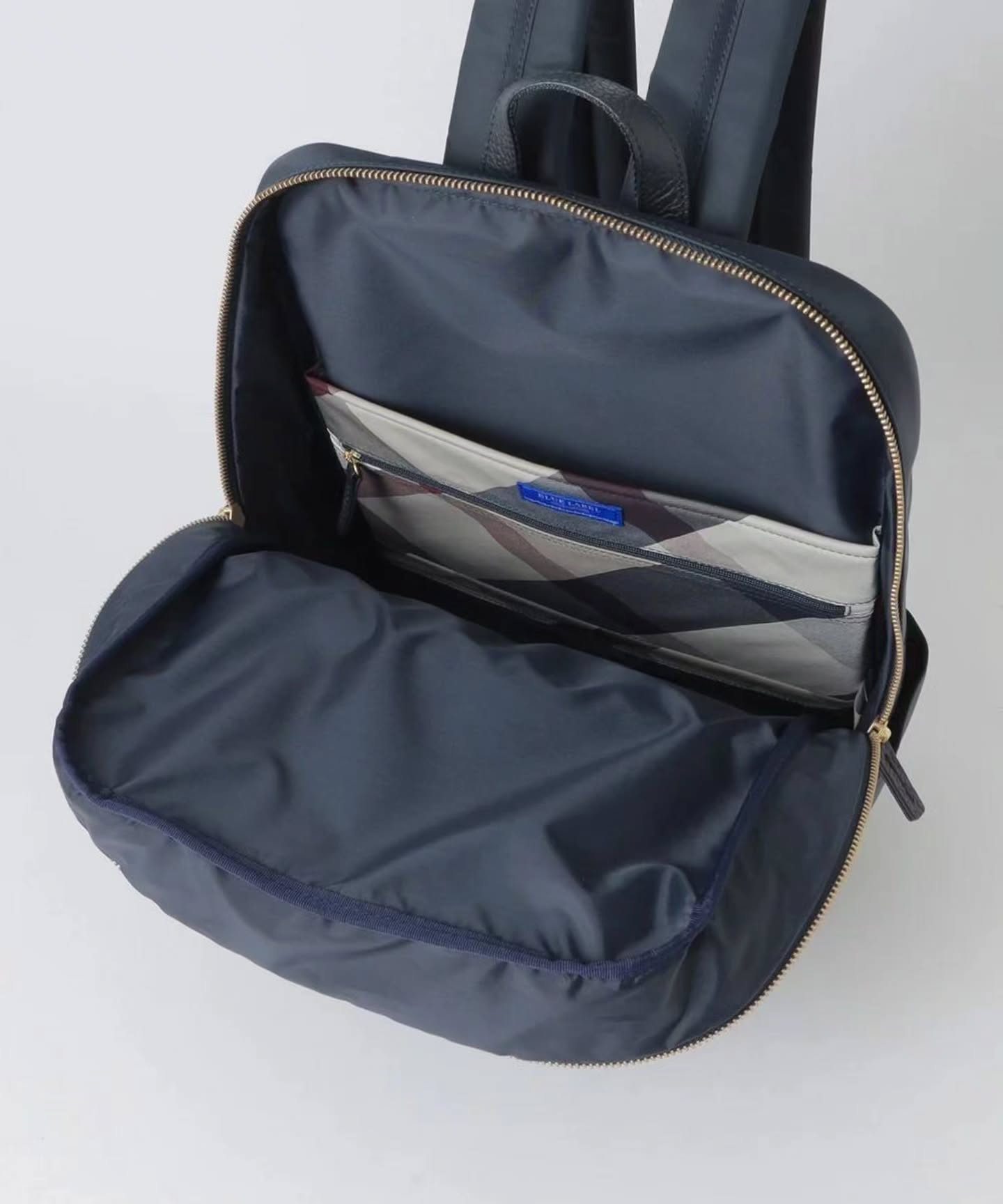 🇯🇵Blue Label经典格纹拼接尼龙双肩包