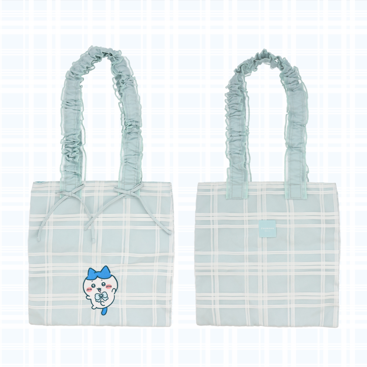🎀【預訂】Chiikawa Check Series 手提包 - Hachiware