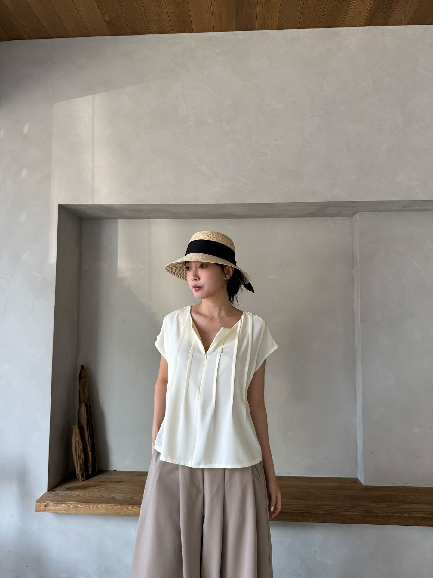 MG23_05 蝙蝠拉鍊TOP (3色)