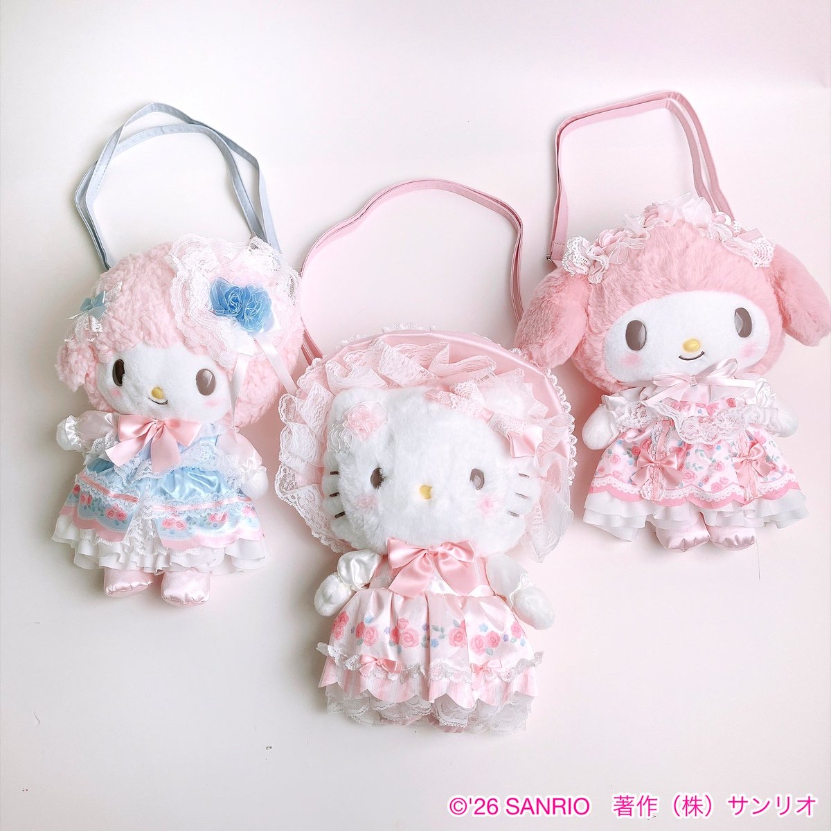 日本預訂📍Sanrio童話派對系列 - 公仔吊飾/公仔斜咩袋/化妝袋/手袋/貼紙/盲盒 3/9日本開售