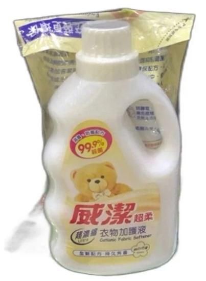 威潔超柔加護液純白+純白補充裝800毫升(白)