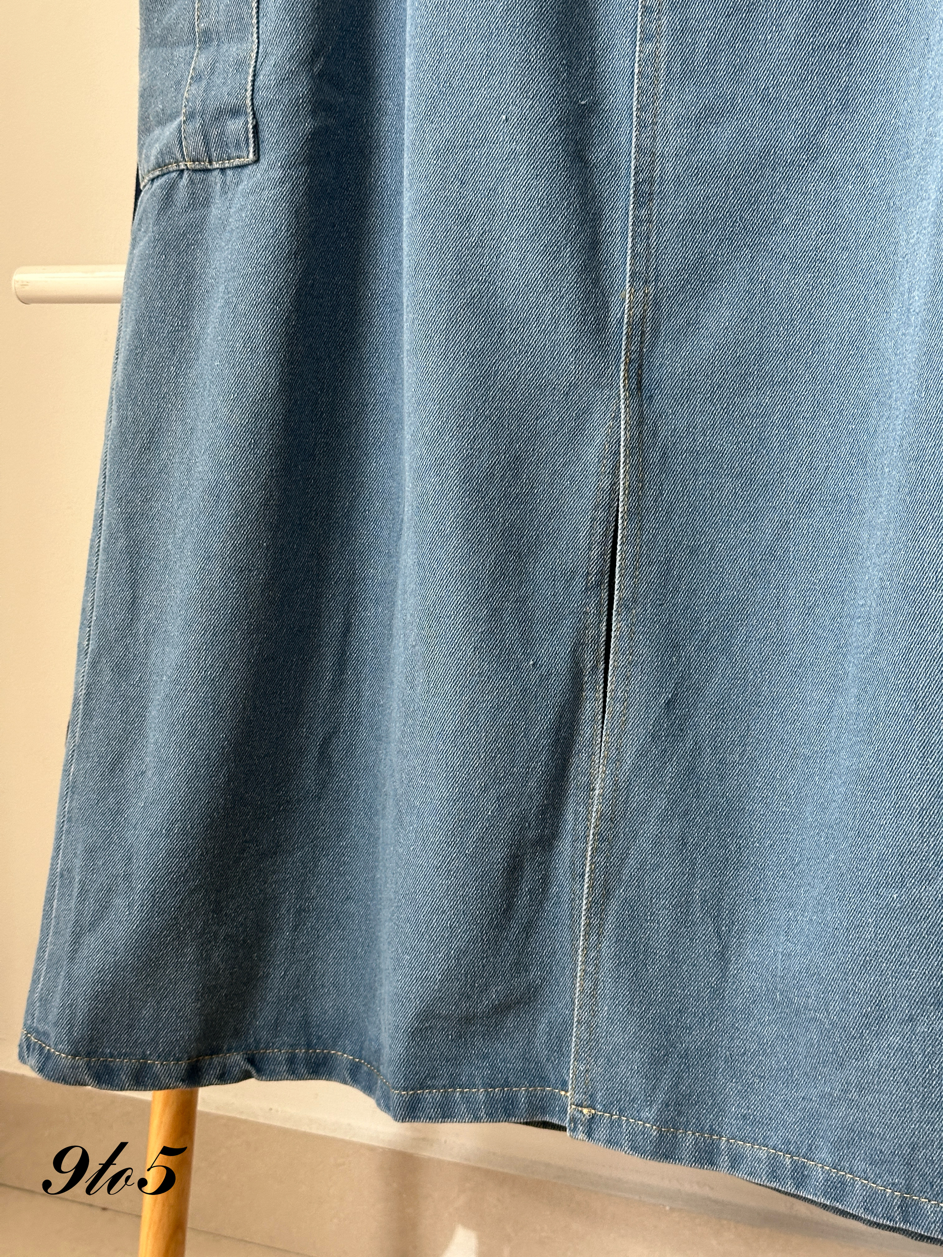 S1843 A Line Denim Skirt - 3 Colors 