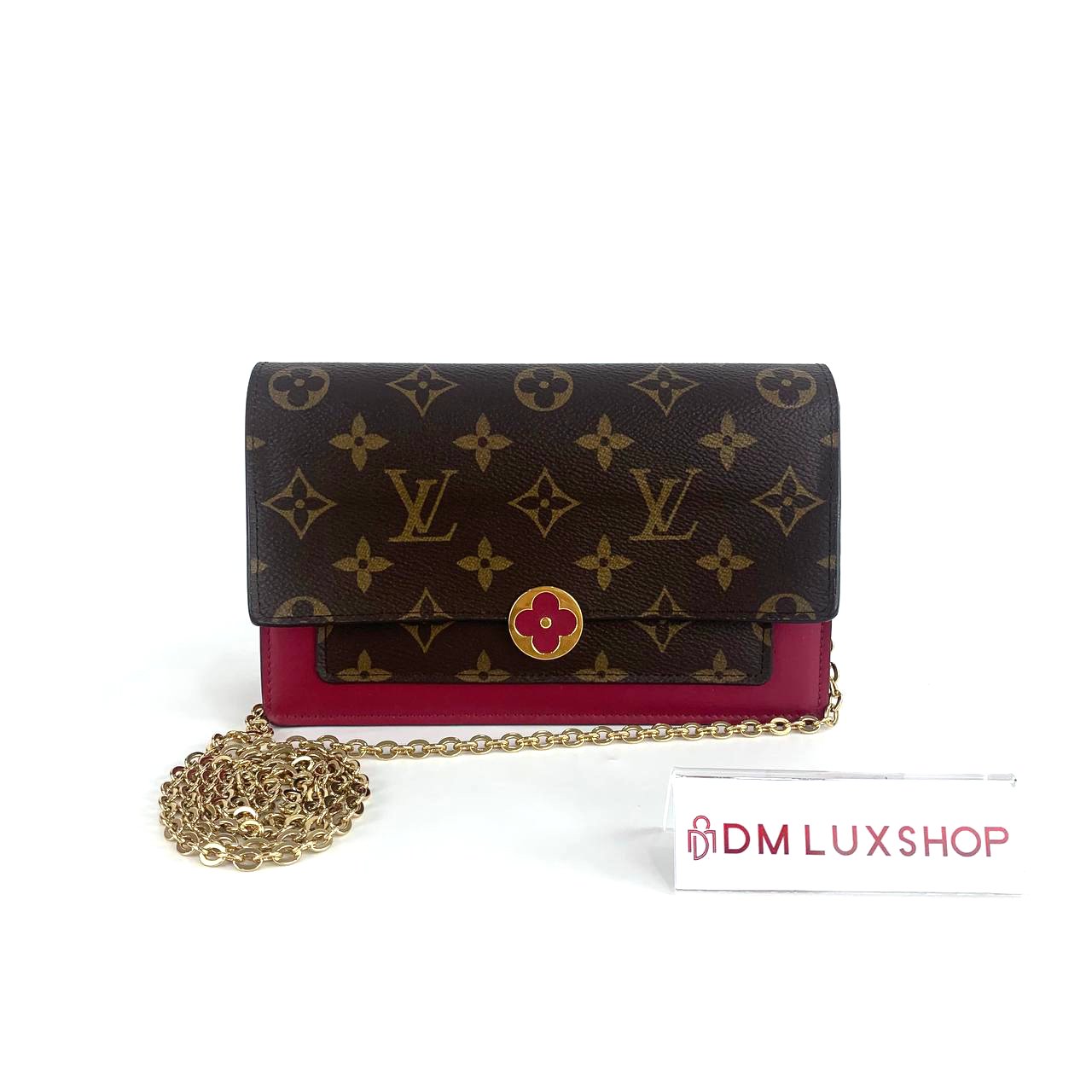 LV Monogram Florence Chain Wallet