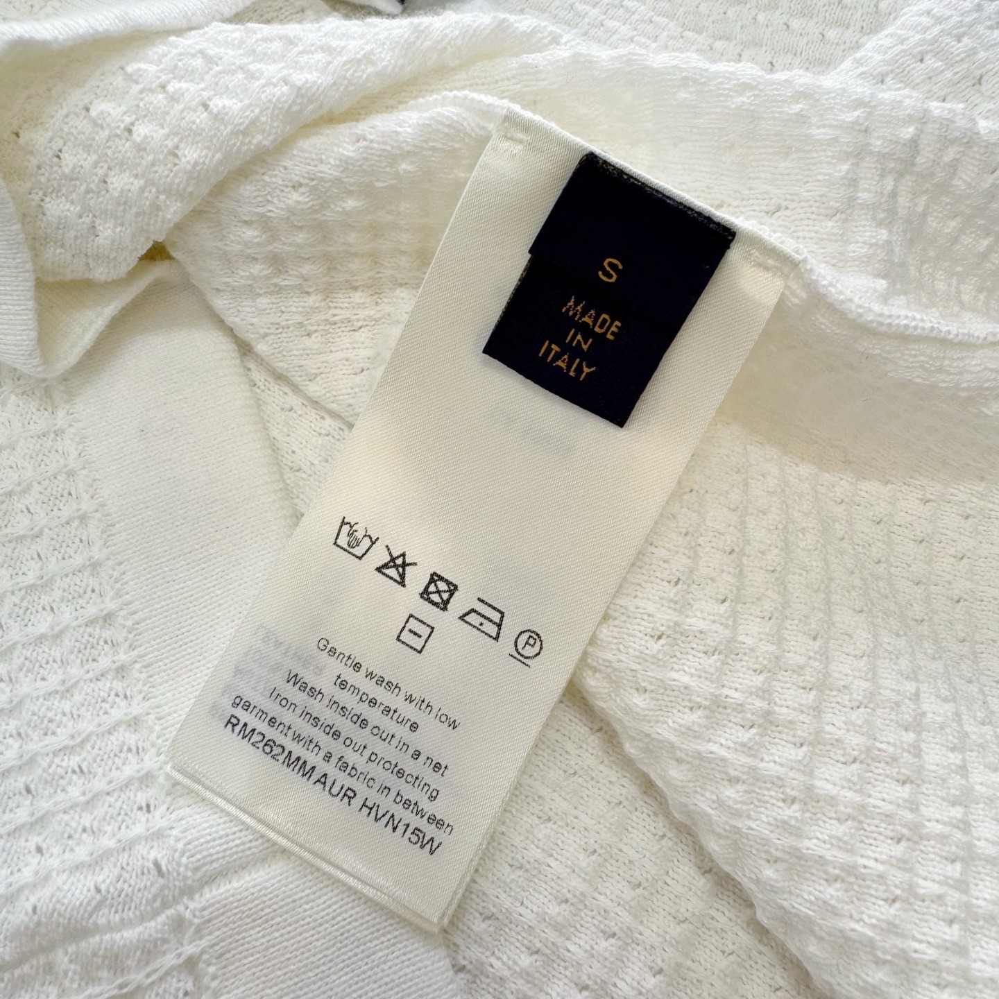 0525 L**V Waffle Signature Short-Sleeved Shirt 蜂巢紋翻領短袖襯衫⭕原單⭕