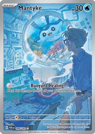 Pokemon TCG Paradox Rift - Mantyke-189/182
