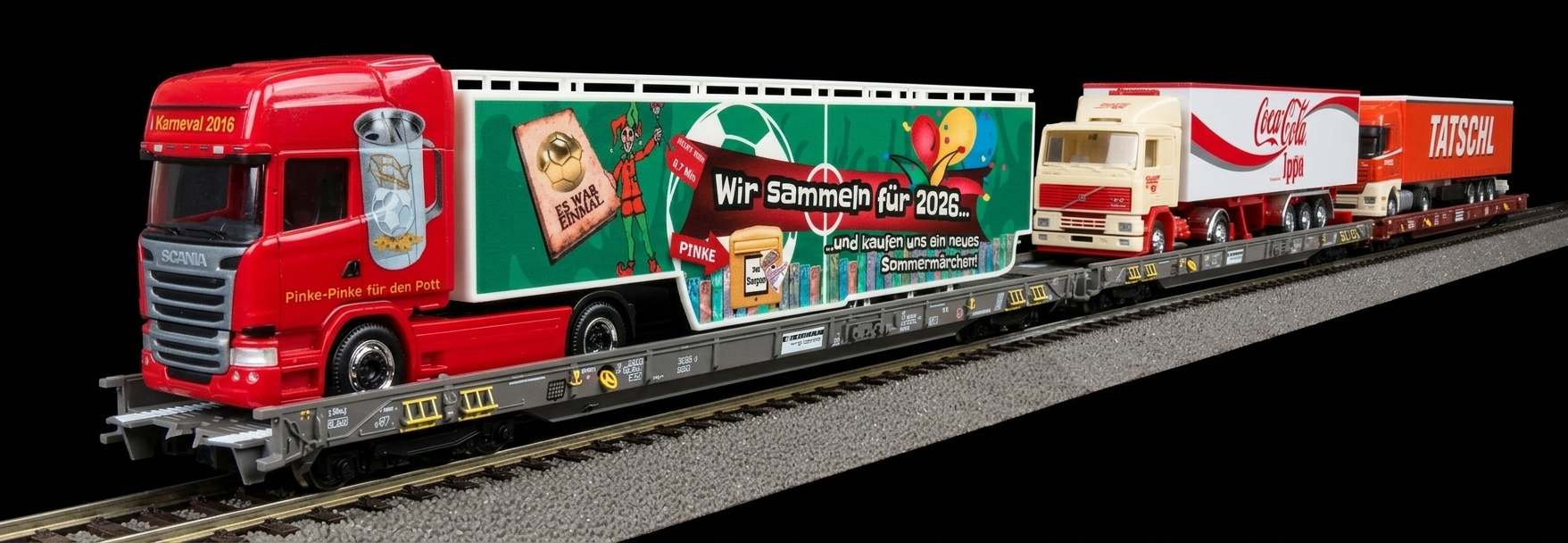 Roco SBB Ralpin Flat car 低底盤貨車模型（貨號 76340、76341、76342