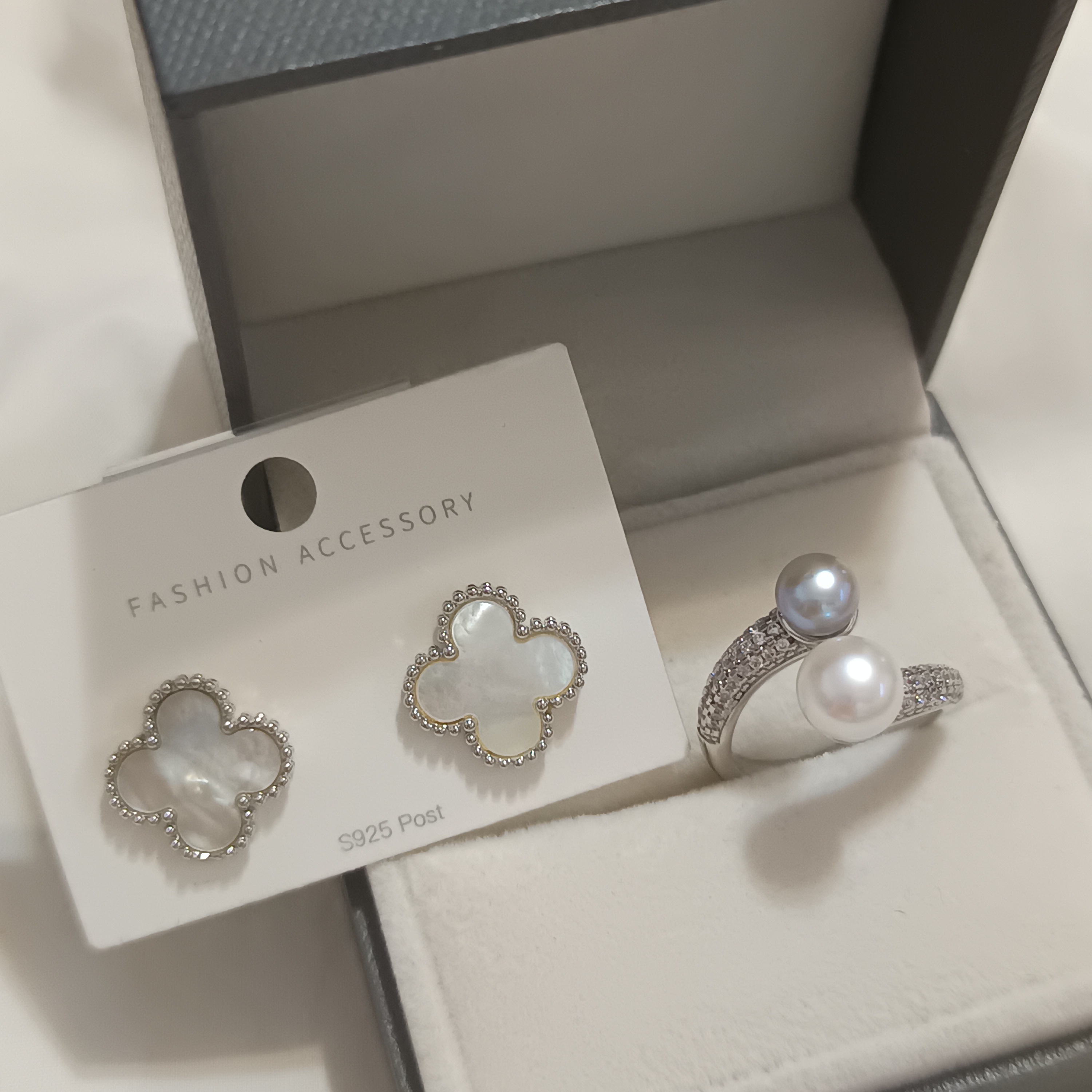🎉年末虧本清倉‼️淡水珍珠戒指2件套C