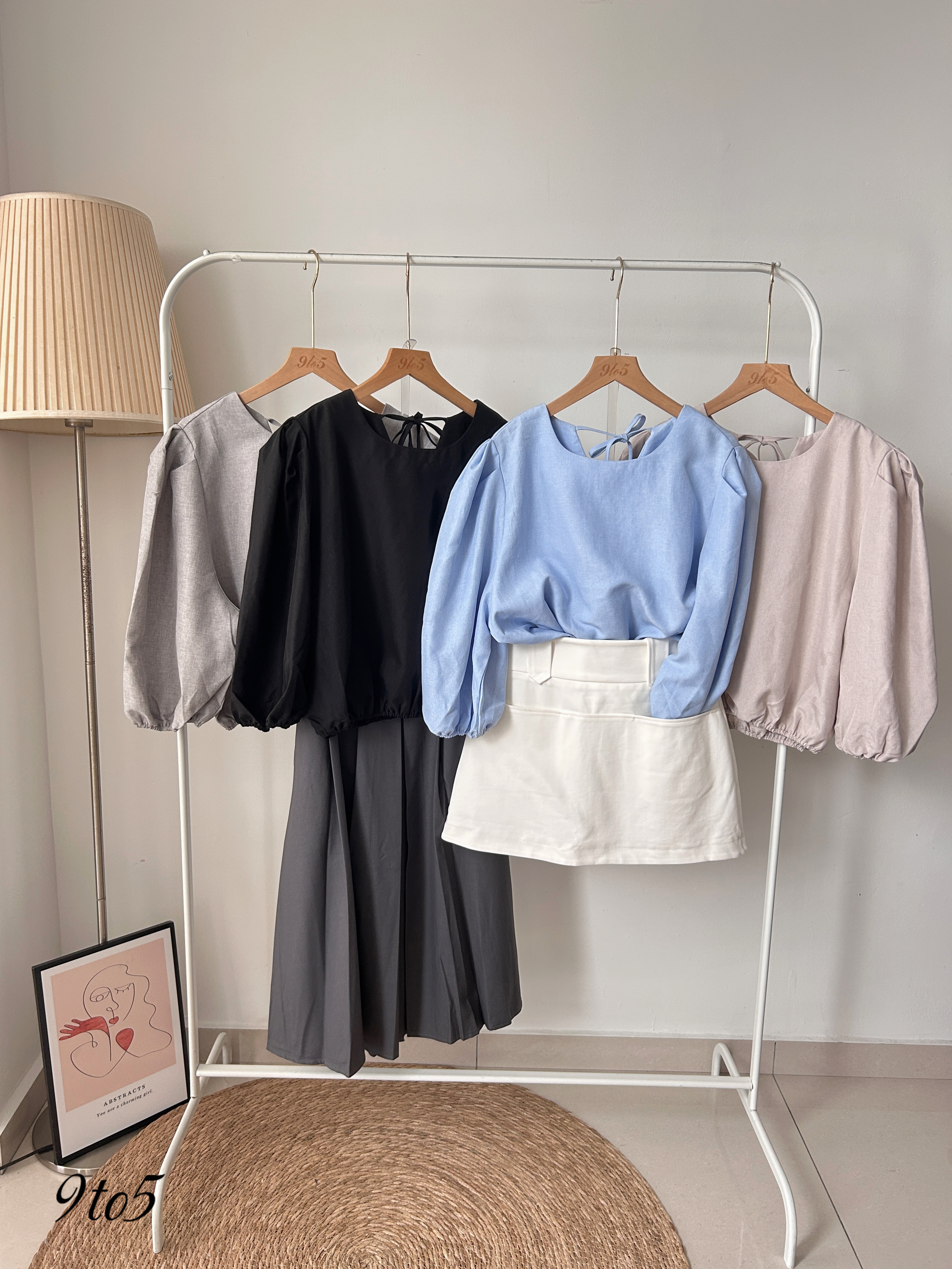 T4019 Oversized round neck shirt - 4 Colors