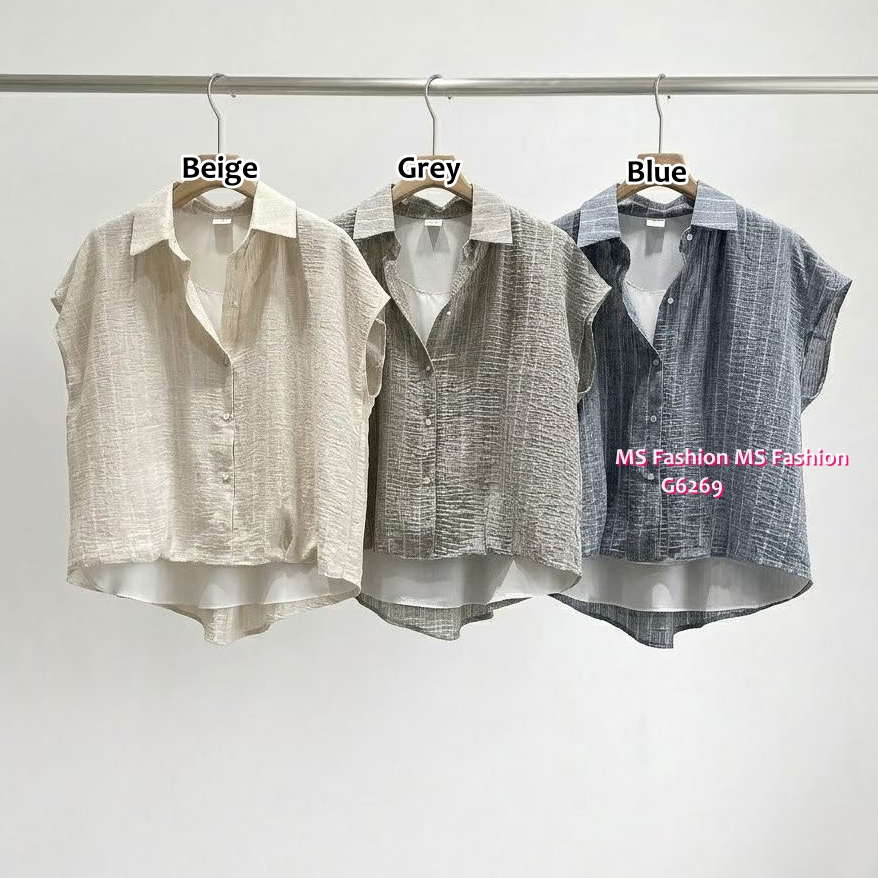 G6268 韓國🇰🇷假兩件條子top