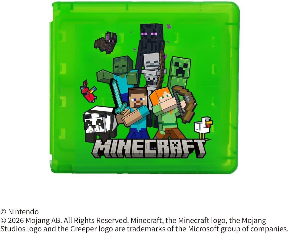 SW2 MAXGAMES 24卡匣收納盒 (我的世界 主世界) / Game Card Case 24 (Minecraft Overworld) BEEF-01MCOW  SW2-0570