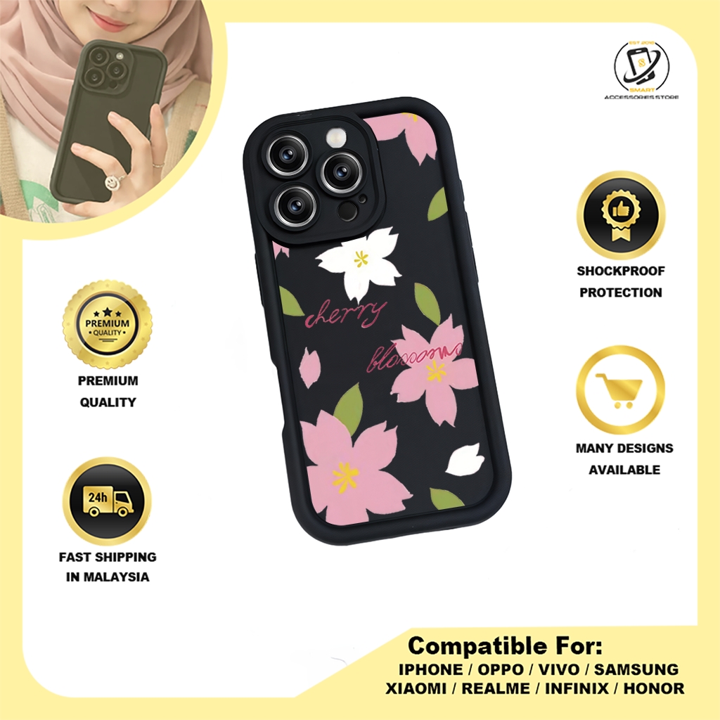 TPU DESIGN CASE PHONE FOR OPPO - DESIGN FLOWER J