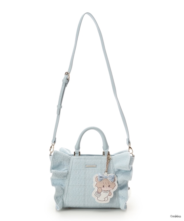 🎀【預訂】Lil ala mode×SAMANTHAVEGA 荷葉邊手提包 - Latte