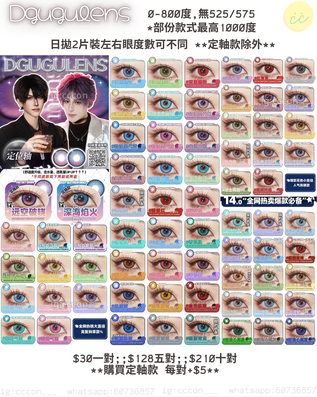 Dgugulens 日拋2片裝 色版