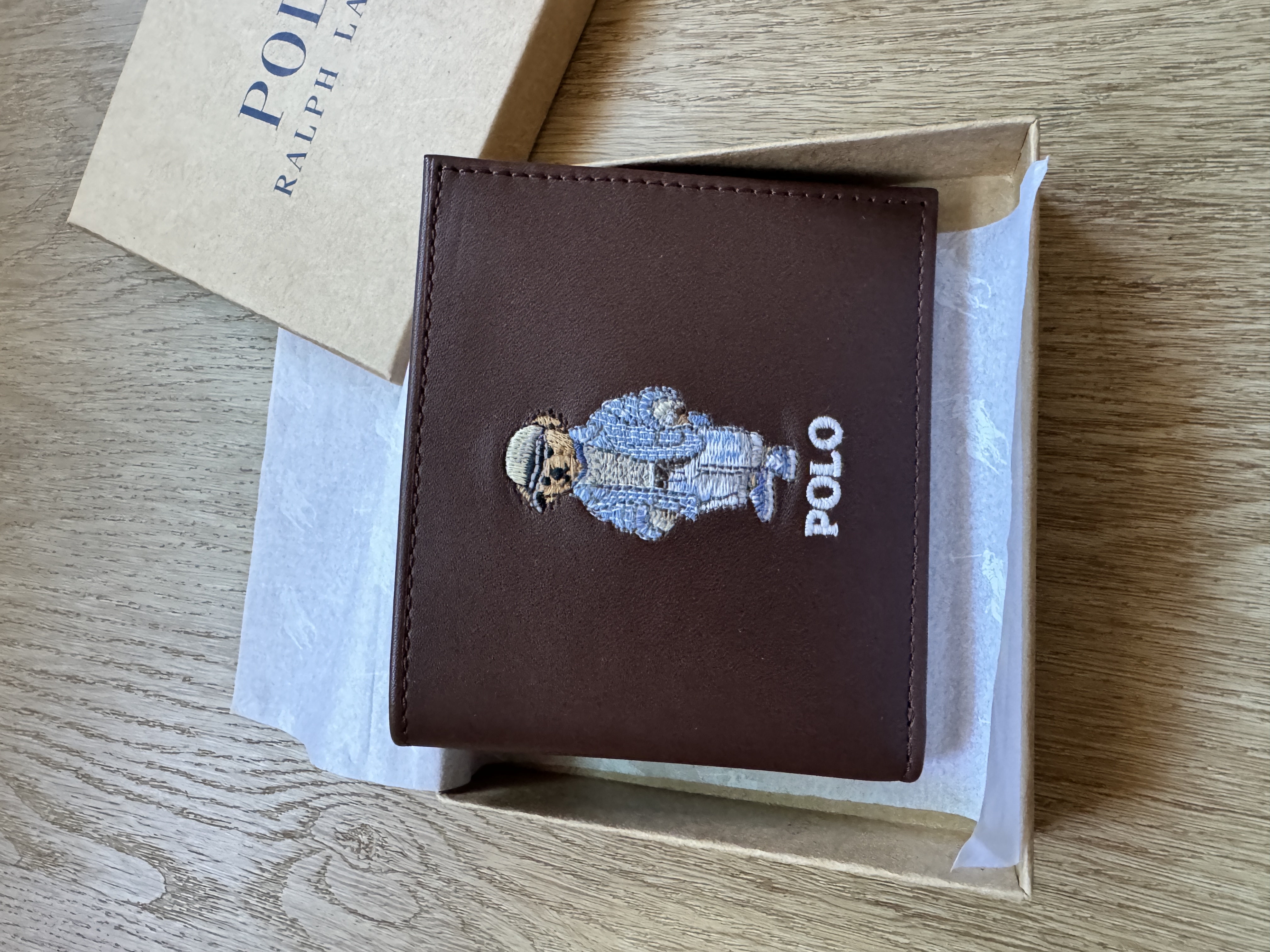 Polo Ralph Lauren啡色熊仔銀包 (香港現貨)