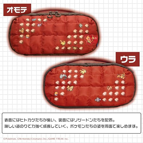 【預售 9月】SW2 HORI 中容量泡芙包 [寶可夢像素風紅] / Medium Capacity Puff Bag [Pokemon Pixel Art Red] NSX-217 PO0971